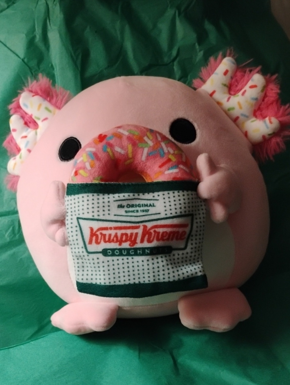 Krispy Kreme Pink Donut Plush Stuffed Animal